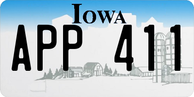 IA license plate APP411