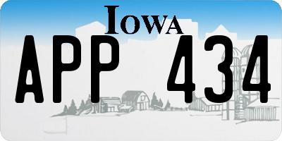 IA license plate APP434