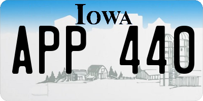 IA license plate APP440