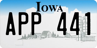 IA license plate APP441