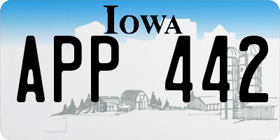 IA license plate APP442