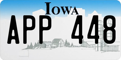 IA license plate APP448