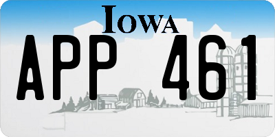 IA license plate APP461