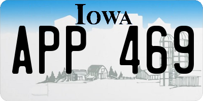 IA license plate APP469