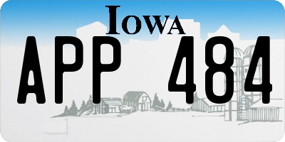 IA license plate APP484