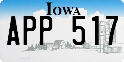 IA license plate APP517