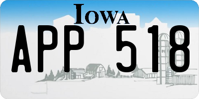 IA license plate APP518