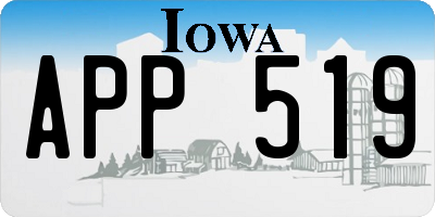 IA license plate APP519