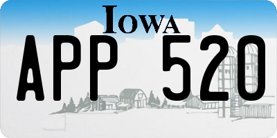 IA license plate APP520