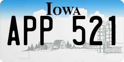 IA license plate APP521