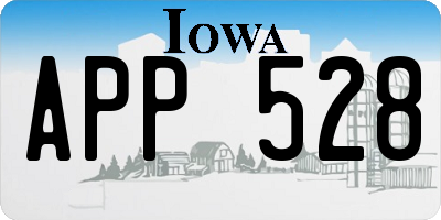 IA license plate APP528