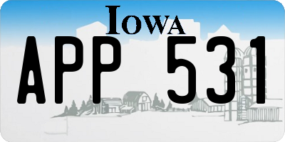 IA license plate APP531