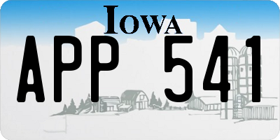 IA license plate APP541