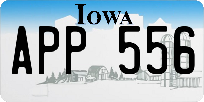 IA license plate APP556