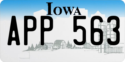 IA license plate APP563