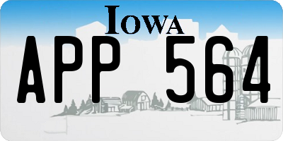 IA license plate APP564