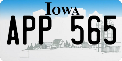 IA license plate APP565