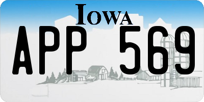 IA license plate APP569