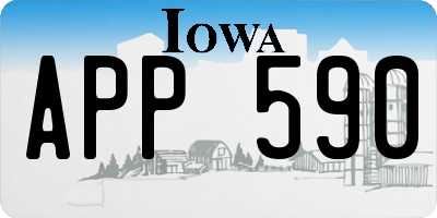 IA license plate APP590