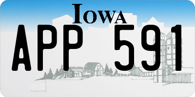 IA license plate APP591