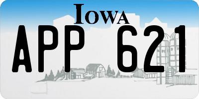 IA license plate APP621