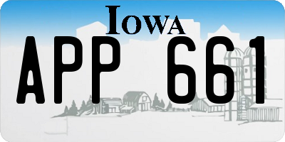 IA license plate APP661