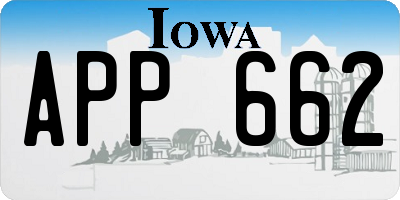 IA license plate APP662