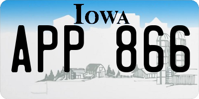 IA license plate APP866