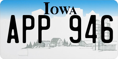 IA license plate APP946
