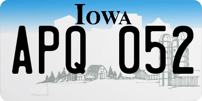 IA license plate APQ052