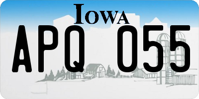 IA license plate APQ055