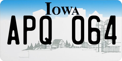 IA license plate APQ064