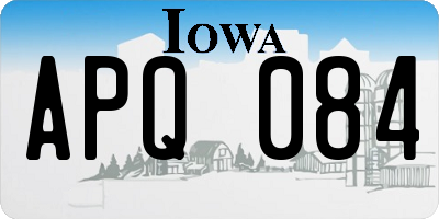 IA license plate APQ084
