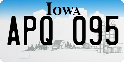 IA license plate APQ095