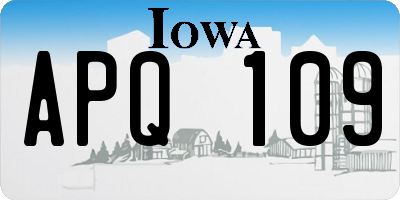 IA license plate APQ109