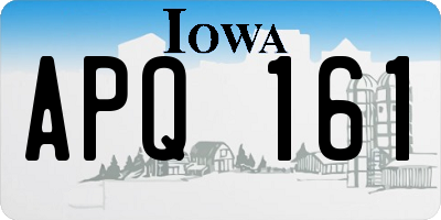 IA license plate APQ161