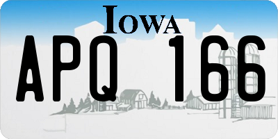 IA license plate APQ166