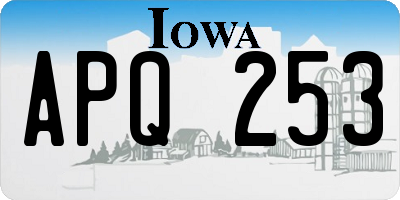 IA license plate APQ253