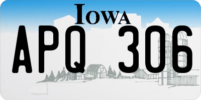 IA license plate APQ306