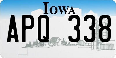 IA license plate APQ338