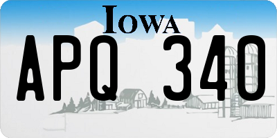 IA license plate APQ340
