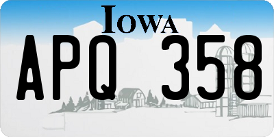 IA license plate APQ358