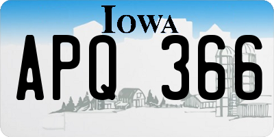 IA license plate APQ366
