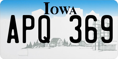 IA license plate APQ369