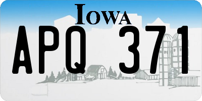 IA license plate APQ371