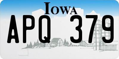 IA license plate APQ379