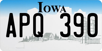 IA license plate APQ390