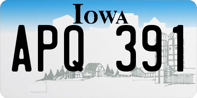 IA license plate APQ391