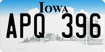 IA license plate APQ396