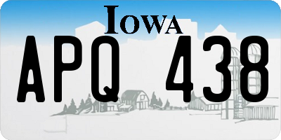 IA license plate APQ438